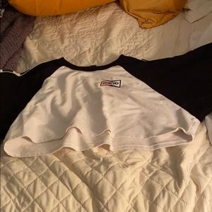 Long sleeve crop top